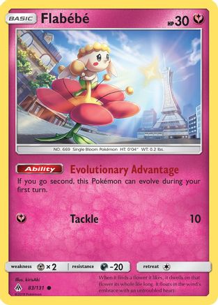 Flabebe (83) 083/131  - Reverse Holofoil SM  Forbidden Light - Common