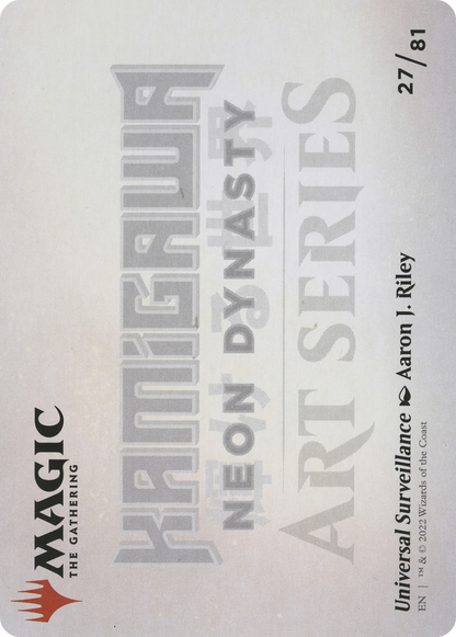 Universal Surveillance // Universal Surveillance (ANEO-027) - Neon Dynasty Art Series (Borderless) Foil