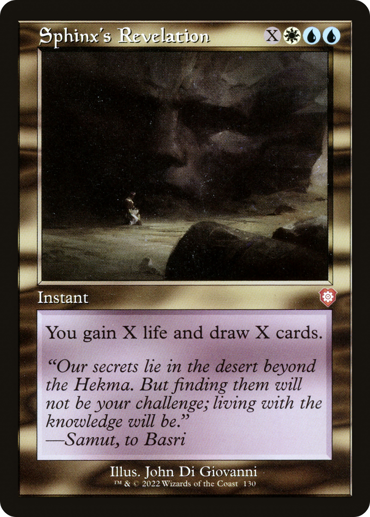 Sphinx's Revelation⁣ - Commander: The Brothers' War⁣ (Mythic)⁣ [130]