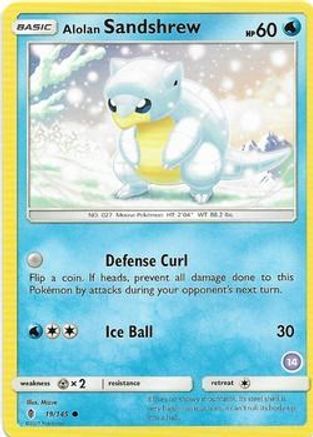 Alolan Sandshrew (14) 019  SM Trainer Kit Alolan Sandslash & Alolan Ninetales - Common