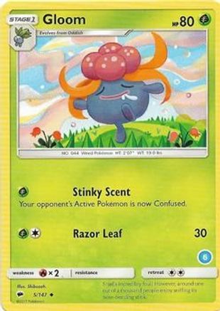 Gloom (6) 005  SM Trainer Kit Alolan Sandslash & Alolan Ninetales - Uncommon