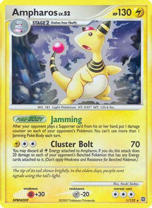 Ampharos 001/132  Deck Exclusives - Rare