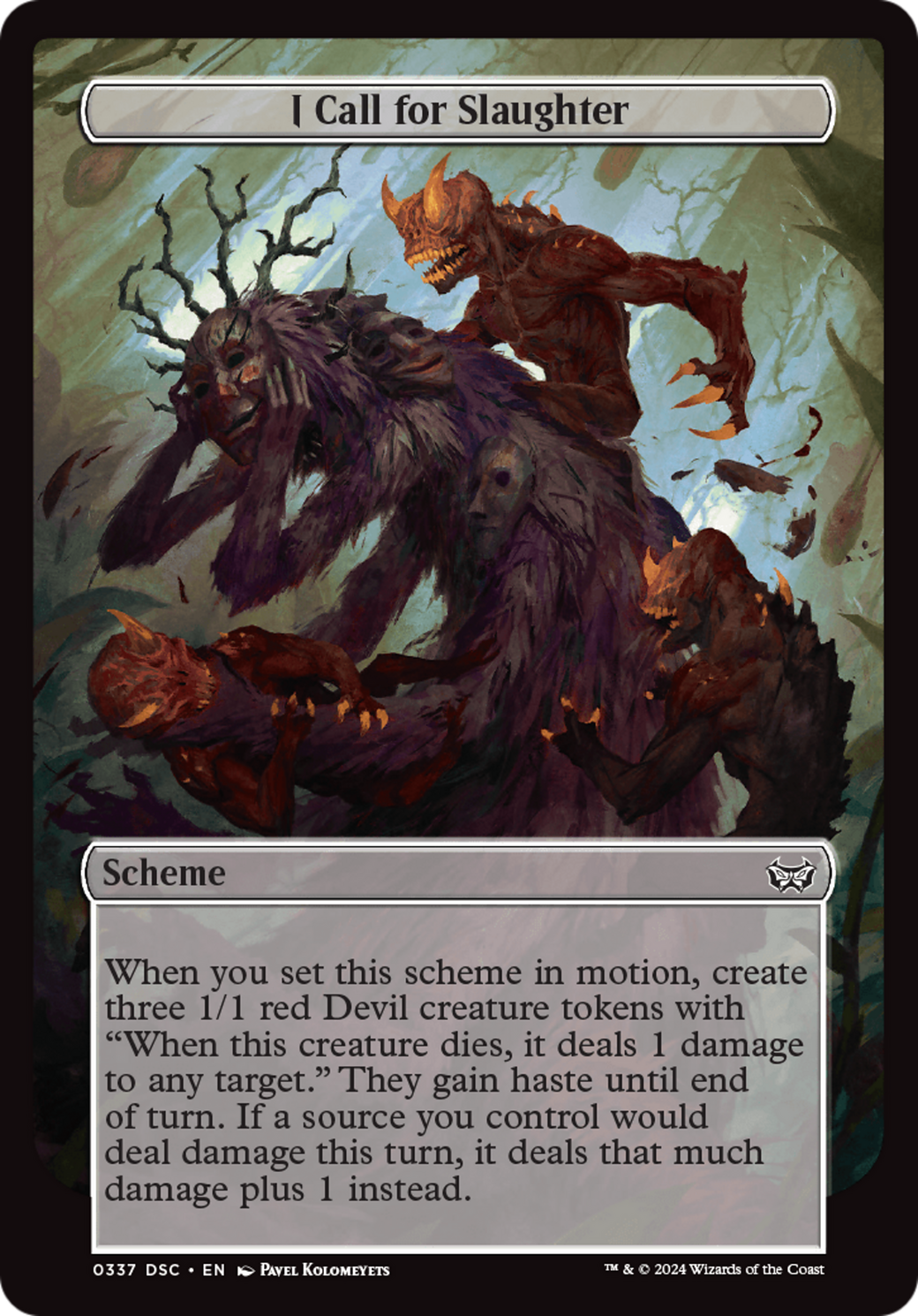 I Call for Slaughter (A:DSC-337) - Duskmourn: House of Horror Commander