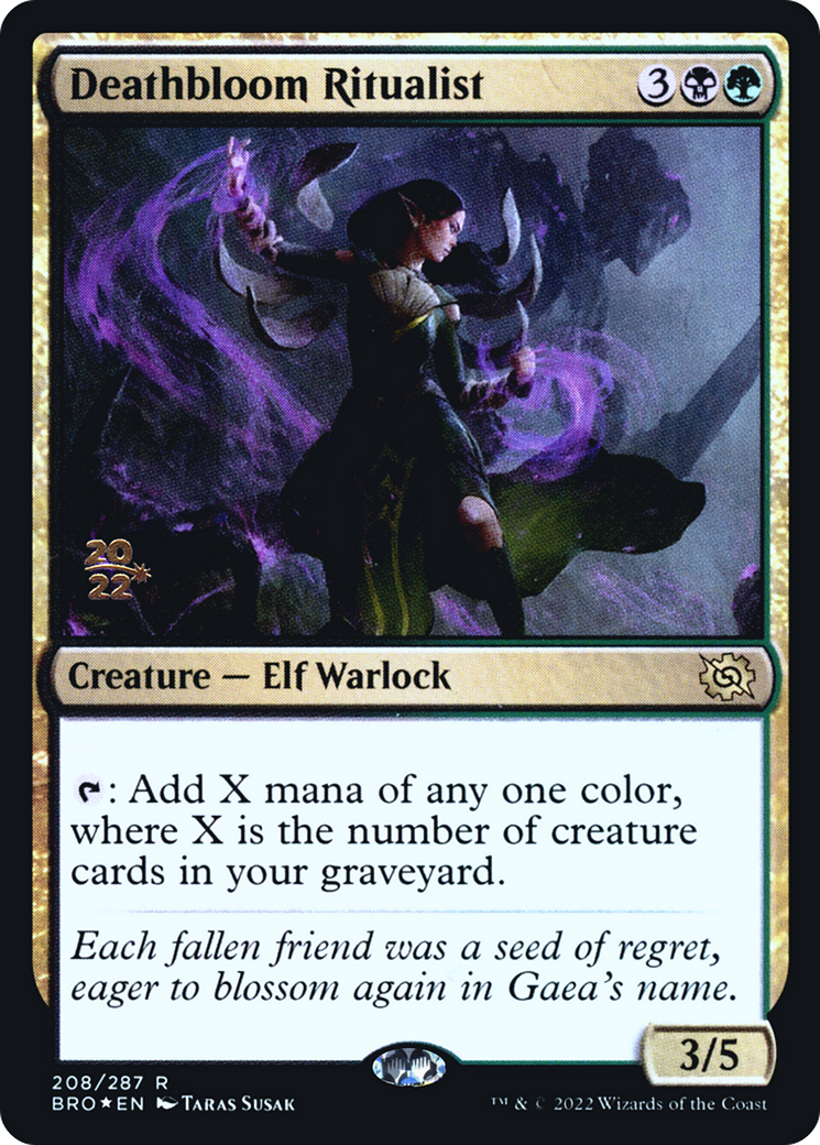 Deathbloom Ritualist (PRE-208S) - The Brothers' War Promos Foil