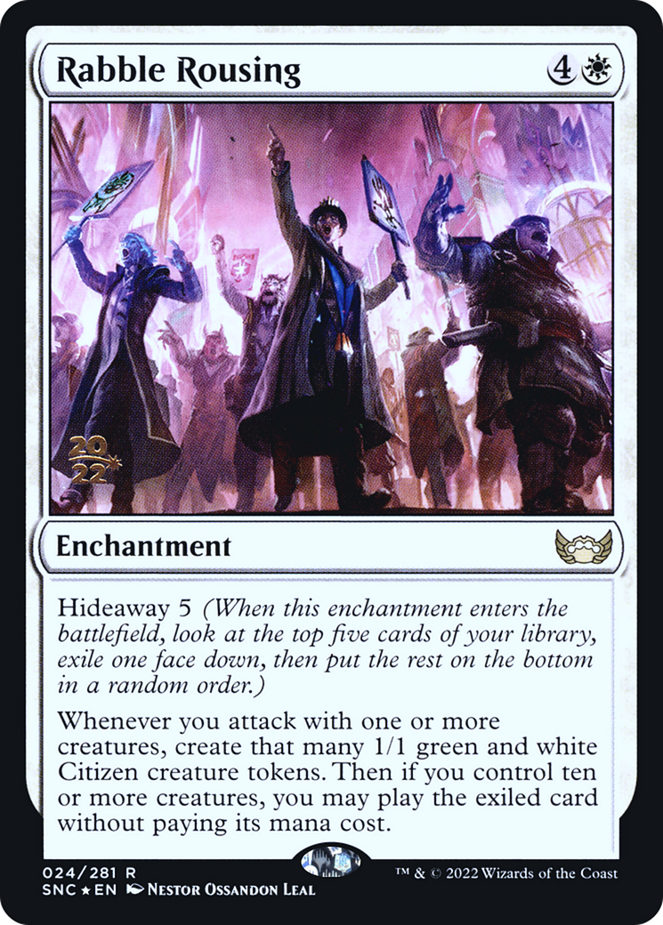 Rabble Rousing (PRE-24S) - Streets of New Capenna Promos Foil