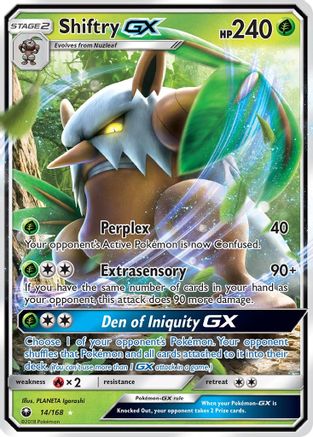 Shiftry GX 014/168  - Holofoil SM  Celestial Storm - Ultra Rare