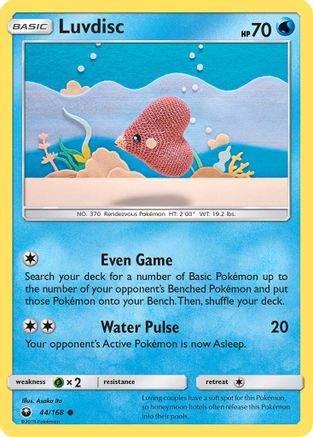 Luvdisc 044/168  - Reverse Holofoil SM  Celestial Storm - Common