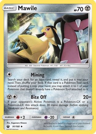 Mawile 091  - Reverse Holofoil SM  Celestial Storm - Uncommon