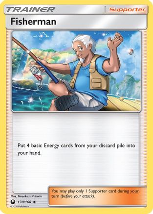 Fisherman 130/168  - Reverse Holofoil SM  Celestial Storm - Uncommon