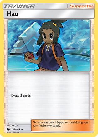 Hau 132/168  - Reverse Holofoil SM  Celestial Storm - Uncommon