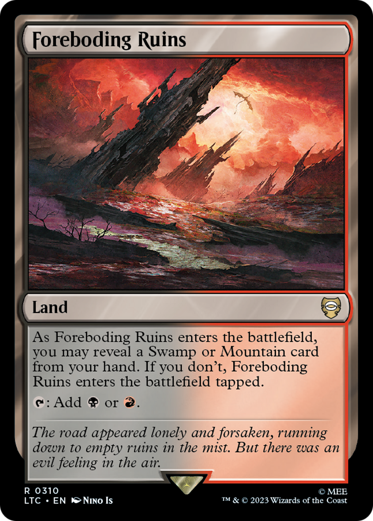 Foreboding Ruins⁣ - Commander: The Lord of the Rings: Tales of Middle-earth⁣ (Rare)⁣ [310]