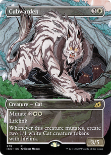Cubwarden (Showcase) (IKO-279) - Ikoria: Lair of Behemoths: (Showcase) (Borderless) Foil