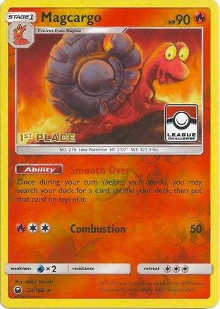 Magcargo 024/168  - Reverse Holofoil League & Championship Cards - Promo