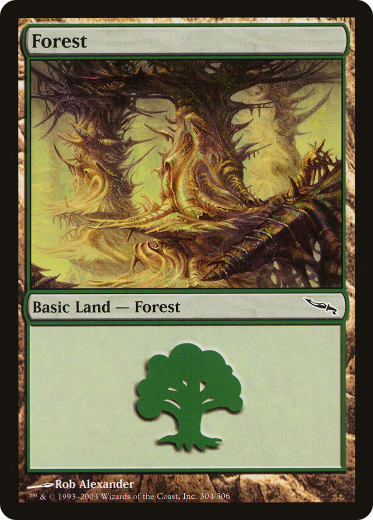 Forest (304) (MRD-304) - Mirrodin Foil