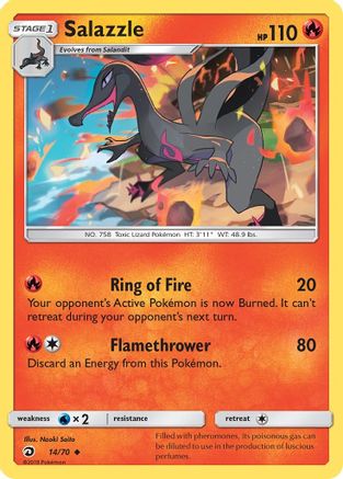Salazzle 014  Dragon Majesty - Uncommon