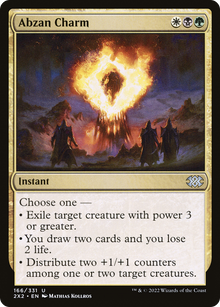 Abzan Charm⁣ - Double Masters 2022⁣ (Uncommon)⁣ [166]