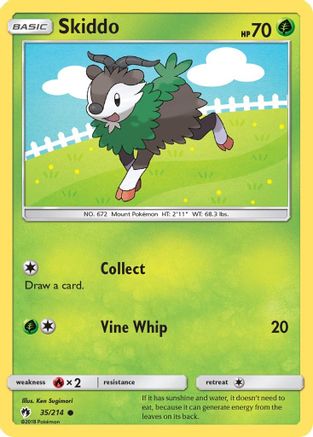 Skiddo 035/214  SM  Lost Thunder - Common