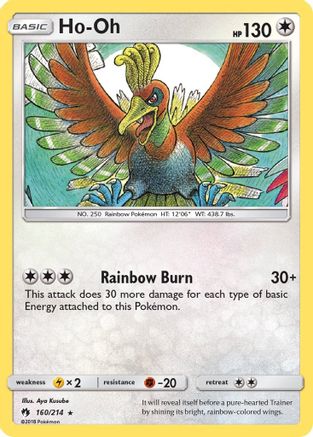 Ho-Oh 160/214  SM  Lost Thunder - Rare