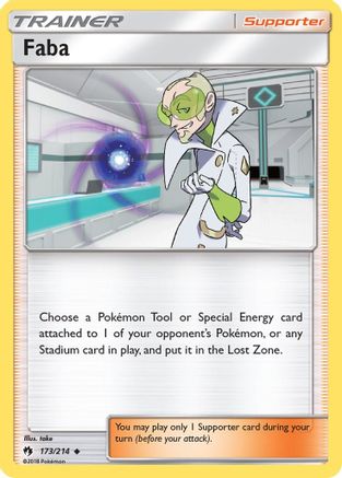Faba 173/214  - Reverse Holofoil SM  Lost Thunder - Uncommon