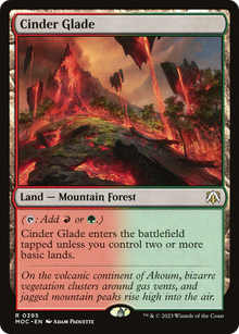 Cinder Glade⁣ - Commander: March of the Machine⁣ (Rare)⁣ [395]