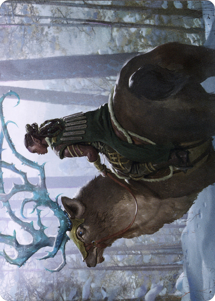 Boreal Outrider // Boreal Outrider (AKHM-042) - Kaldheim Art Series (Borderless) Foil