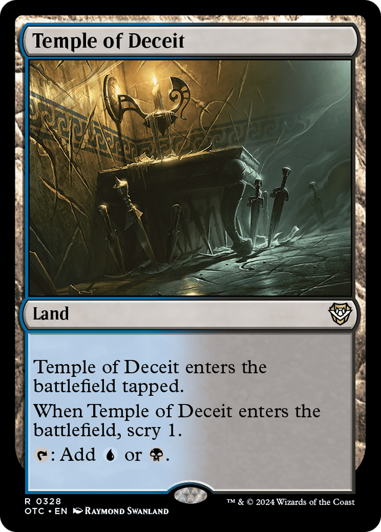 Temple of Deceit⁣ - Commander: Outlaws of Thunder Junction⁣ (Rare)⁣ [328]