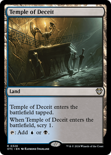 Temple of Deceit⁣ - Commander: Outlaws of Thunder Junction⁣ (Rare)⁣ [328]