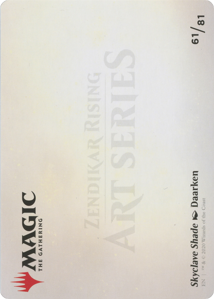 Skyclave Shade // Skyclave Shade (AZNR-061) - Zendikar Rising Art Series (Borderless) Foil