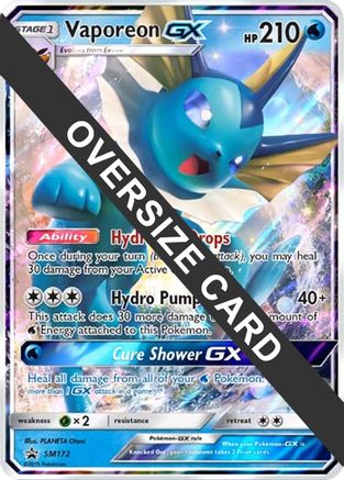Vaporeon GX SM172  - Holofoil Jumbo Cards - Promo