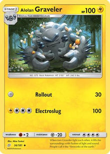 Alolan Graveler 036/181  SM  Team Up - Uncommon