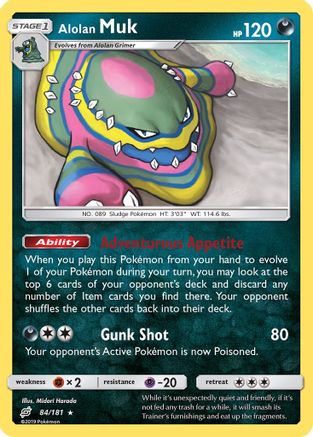 Alolan Muk 084/181  SM  Team Up - Rare