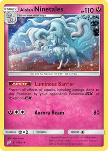 Alolan Ninetales 111/181  - Reverse Holofoil SM  Team Up - Holo Rare