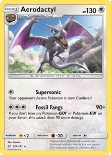 Aerodactyl 130/181  - Reverse Holofoil SM  Team Up - Rare