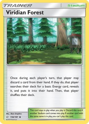 Viridian Forest 156/181  SM  Team Up - Uncommon