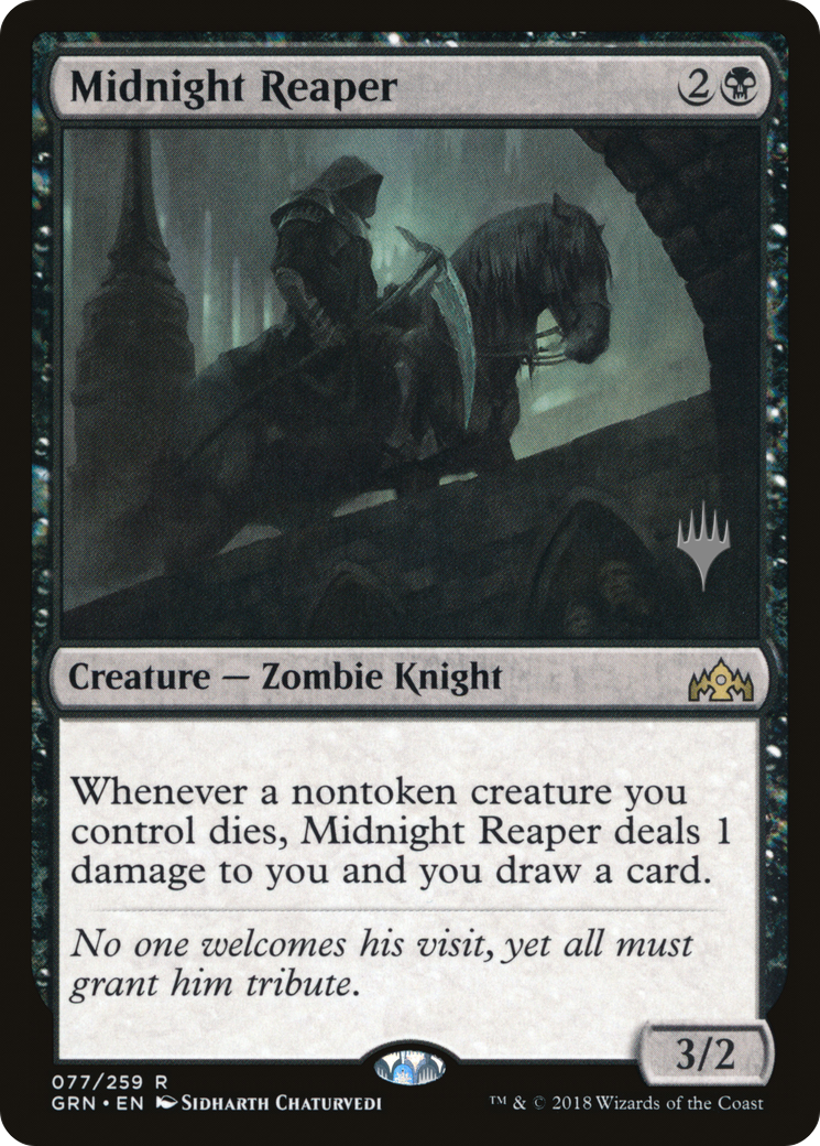 Midnight Reaper (PPELD-077) - Guilds of Ravnica Promos Foil