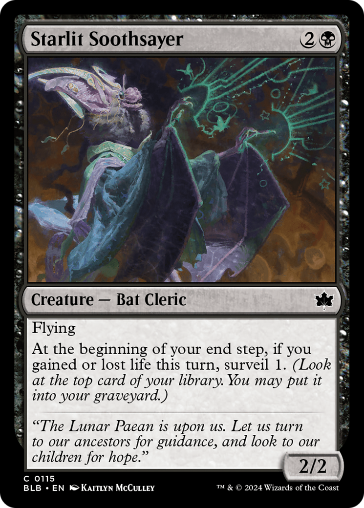 Starlit Soothsayer (BLB-115) - Bloomburrow Foil