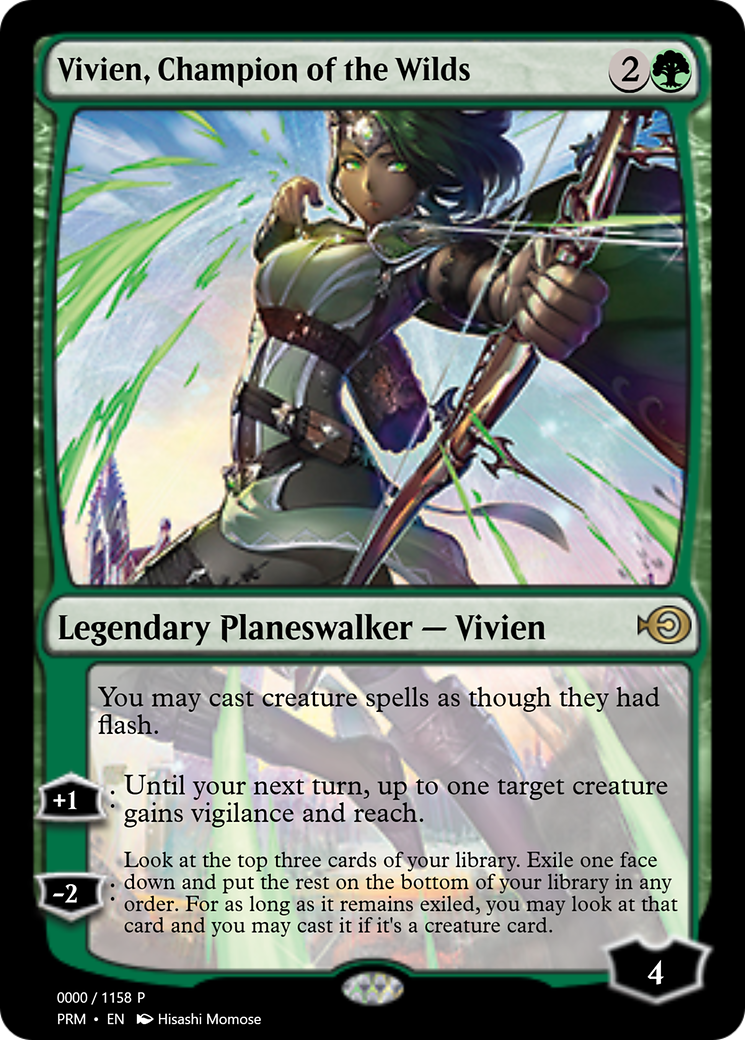 Vivien, Champion of the Wilds (PRM-72279) - Magic Online Promos Foil