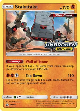 Stakataka SM180  - Holofoil SM Promos - Promo