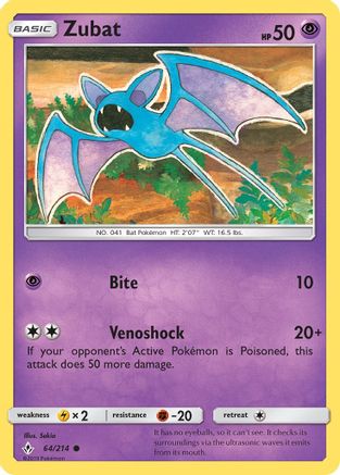 Zubat 064/214  SM  Unbroken Bonds - Common