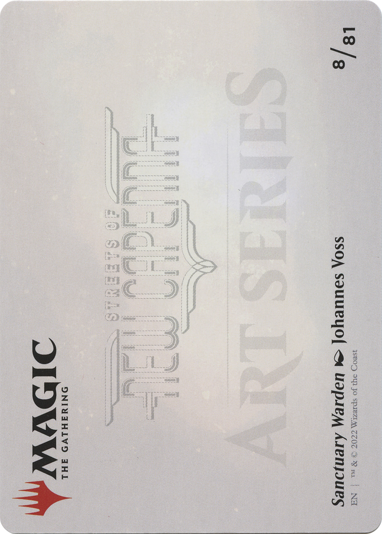 Sanctuary Warden // Sanctuary Warden (ASNC-008) - New Capenna Art Series (Borderless) Foil