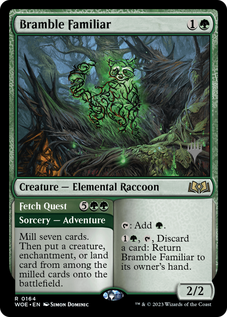 Bramble Familiar (PPWOE-164P) - Wilds of Eldraine Promos