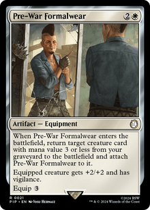 Pre-War Formalwear⁣ - Universes Beyond: Fallout⁣ (Rare)⁣ [21]
