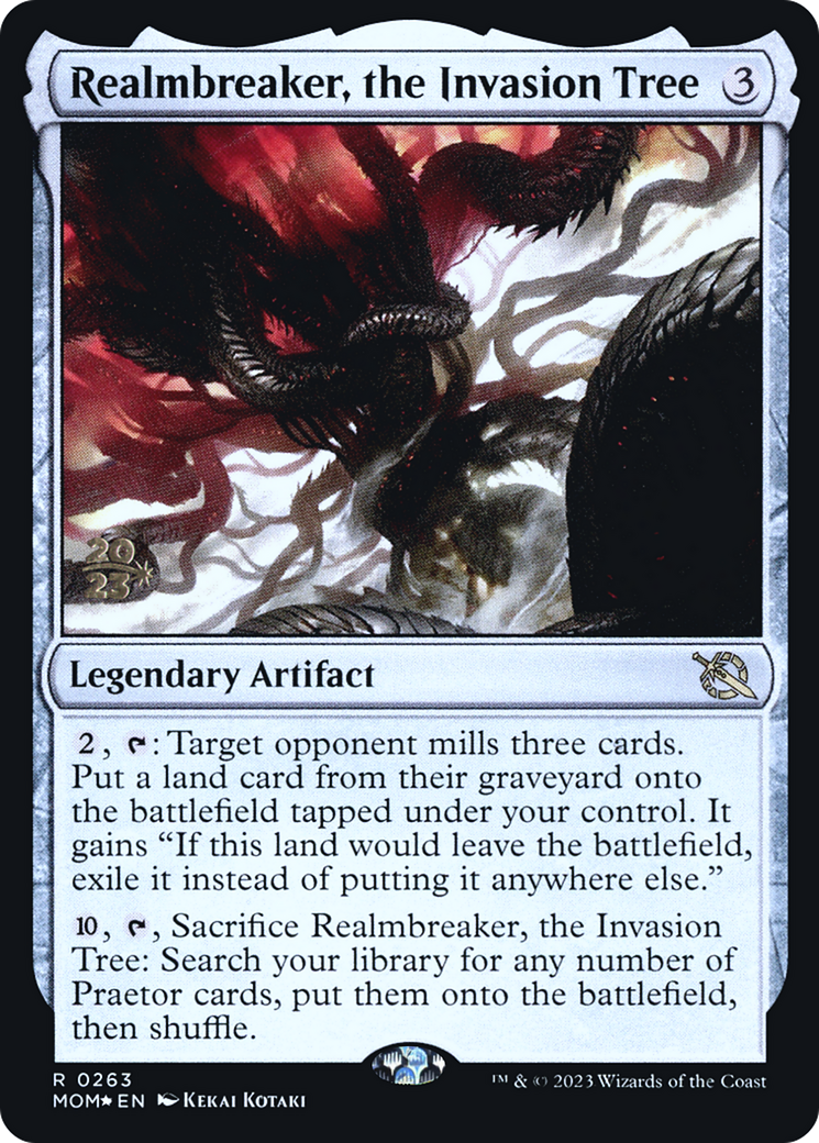Realmbreaker, the Invasion Tree (PRE-263S) - March of the Machine Promos Foil