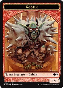 Goblin // Elephant Double-Sided Token (MH1-10 // 12) - Modern Horizons