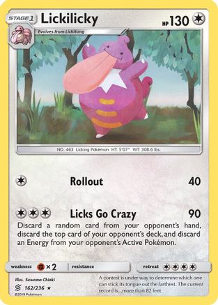 Lickilicky 162  - Reverse Holofoil SM  Unified Minds - Rare