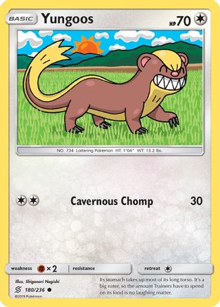 Yungoos 180/236  - Reverse Holofoil SM  Unified Minds - Common
