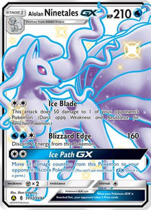 Alolan Ninetales GX SV53/SV94  - Holofoil Hidden Fates Shiny Vault - Shiny Holo Rare