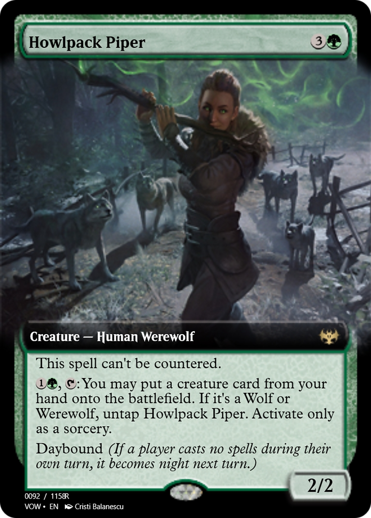 Howlpack Piper // Wildsong Howler (PRM-95425) - Magic Online Promos