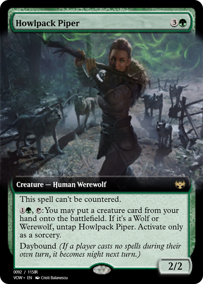 Howlpack Piper // Wildsong Howler (PRM-95425) - Magic Online Promos