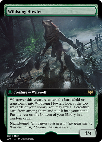 Howlpack Piper // Wildsong Howler (PRM-95425) - Magic Online Promos